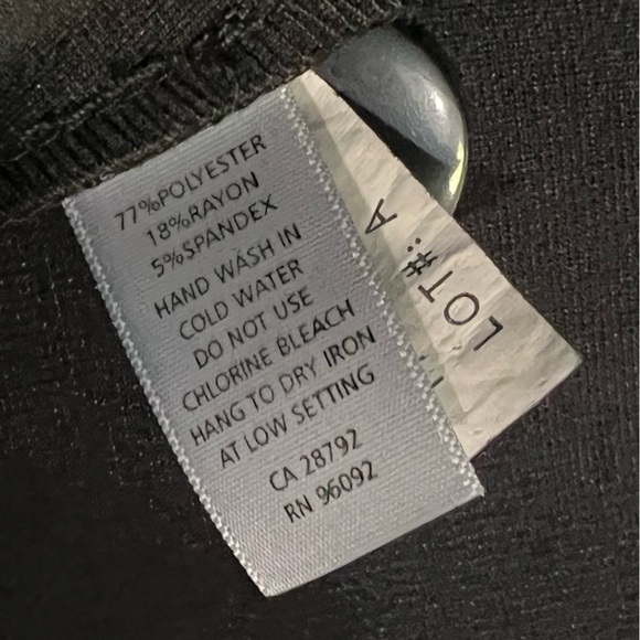 Willi Smith Black Knit One Button Blazer Size Medium - Picture 8 of 9